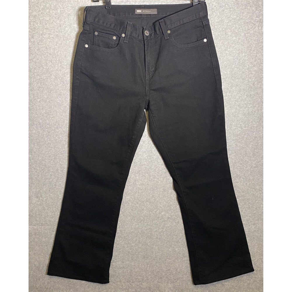 Levi's 515 Bootcut Jeans Womens Size 8M Black Dark Wash 29x32